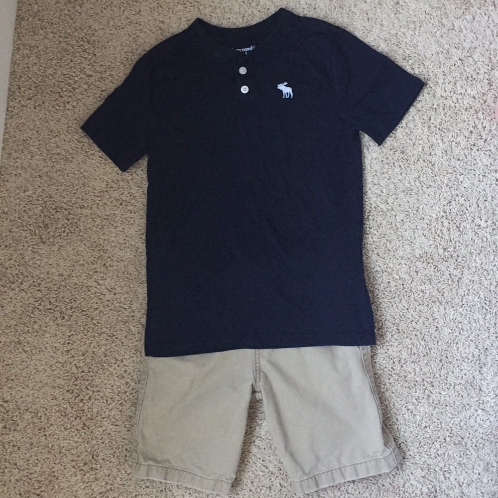 Boys Abercrombie Tan Shorts Size 10